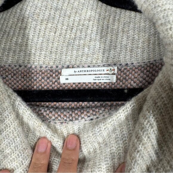 Anthropologie Women's Emmy Cowl Neck Leopard Print Oversized Sweater Size XS - Picture 10 of 16